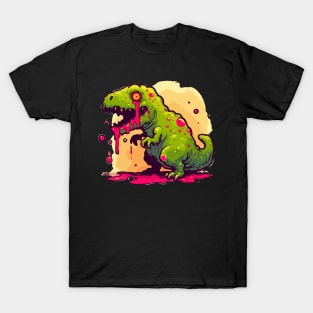 Zombie t-rex dino T-Shirt